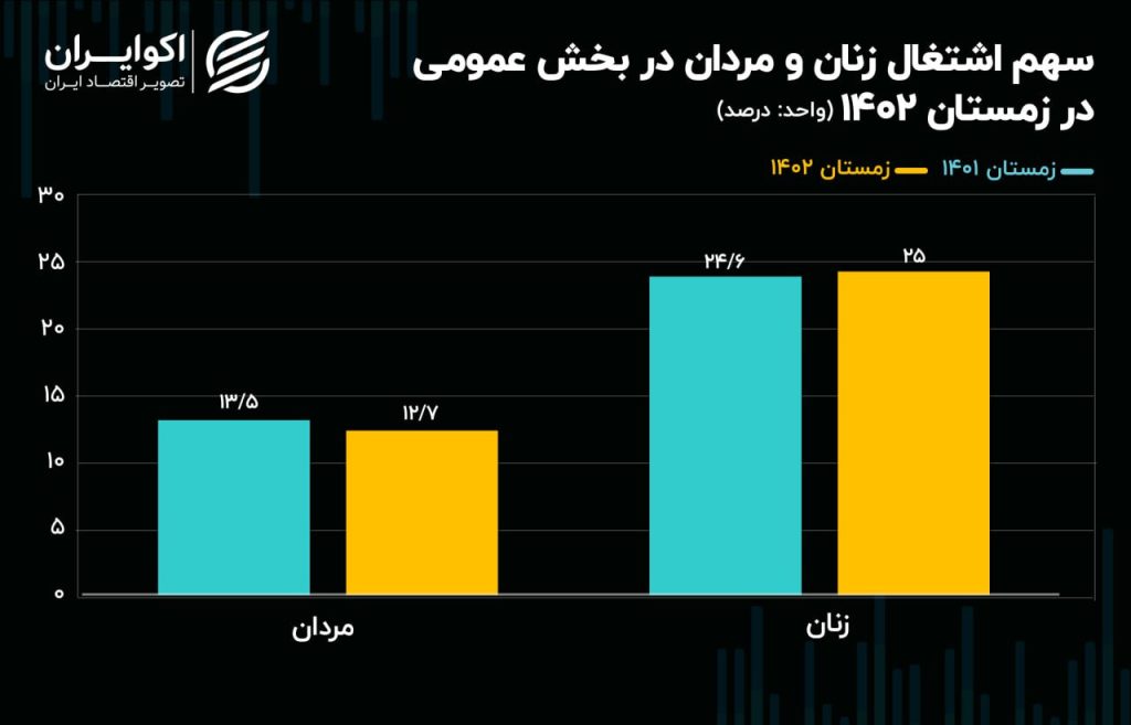 88 1024x657 - سهم زنان از اشتغال در بدنه دولت