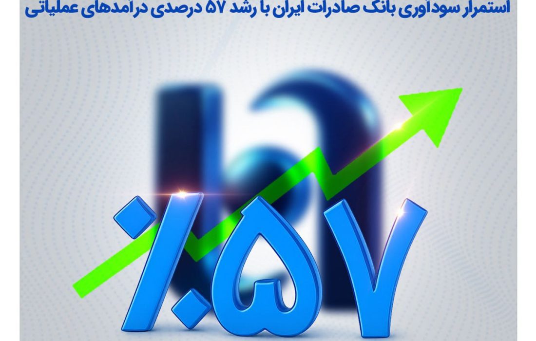 استمرار سودآوری بانک صادرات ایران با رشد ۵۷ درصدی درآمدهای عملیاتی